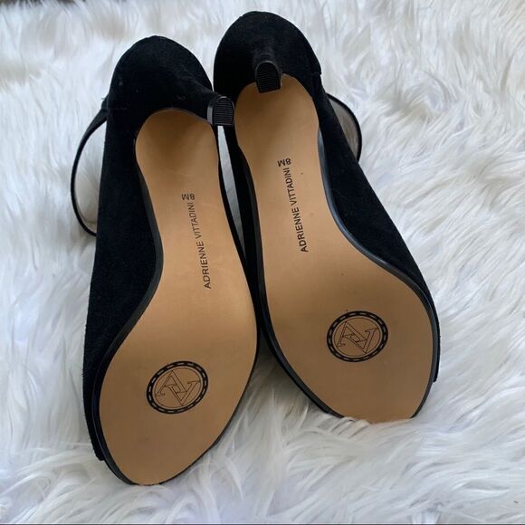 Adrienne Vittadini AV-Gail Stiletto Ankle Boots Black Heeled Booties Size 8 - Picture 8 of 8